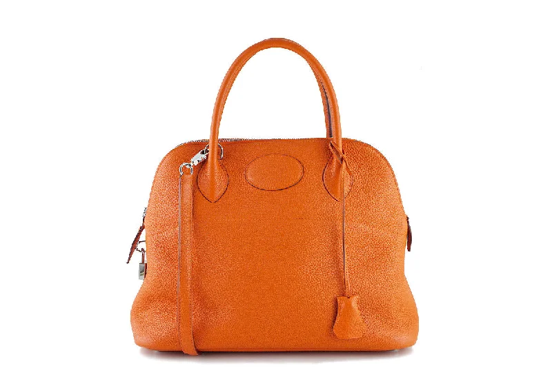 Hermes Orange 31cm Bolide Shoulder Tote Bag, "P" stamp PHW