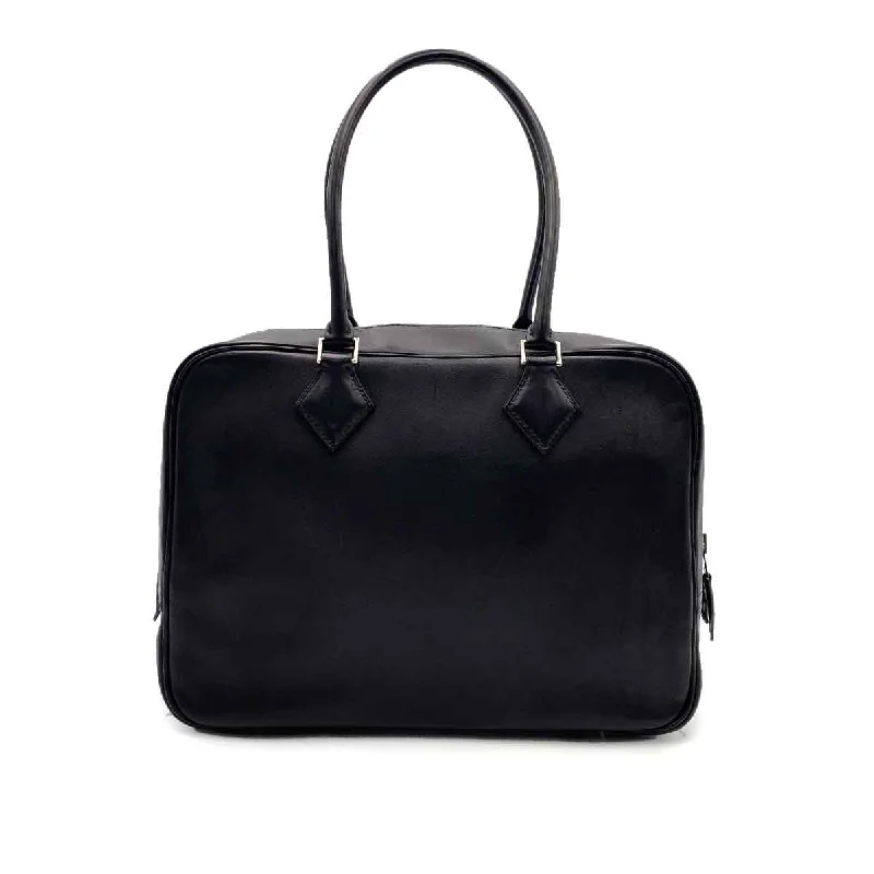 HERMES PLUME 28 EVERGRAIN BLACK SHOULDER BAG C 90234223