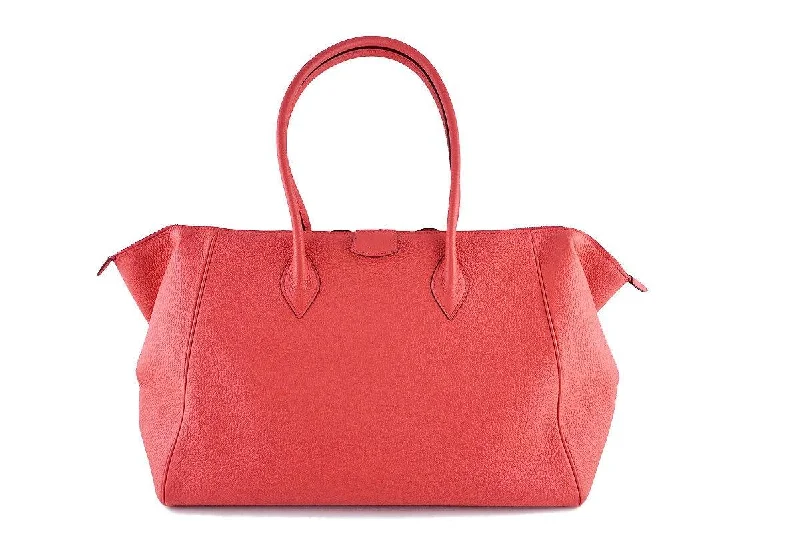 Hermes Rouge Pivoine 37cm Paris Bombay Pink Shoulder Tote Bag